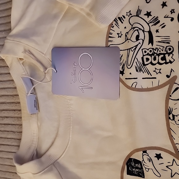 European Disney 100th cream buttery soft sweatshirt - Picture 3 of 4